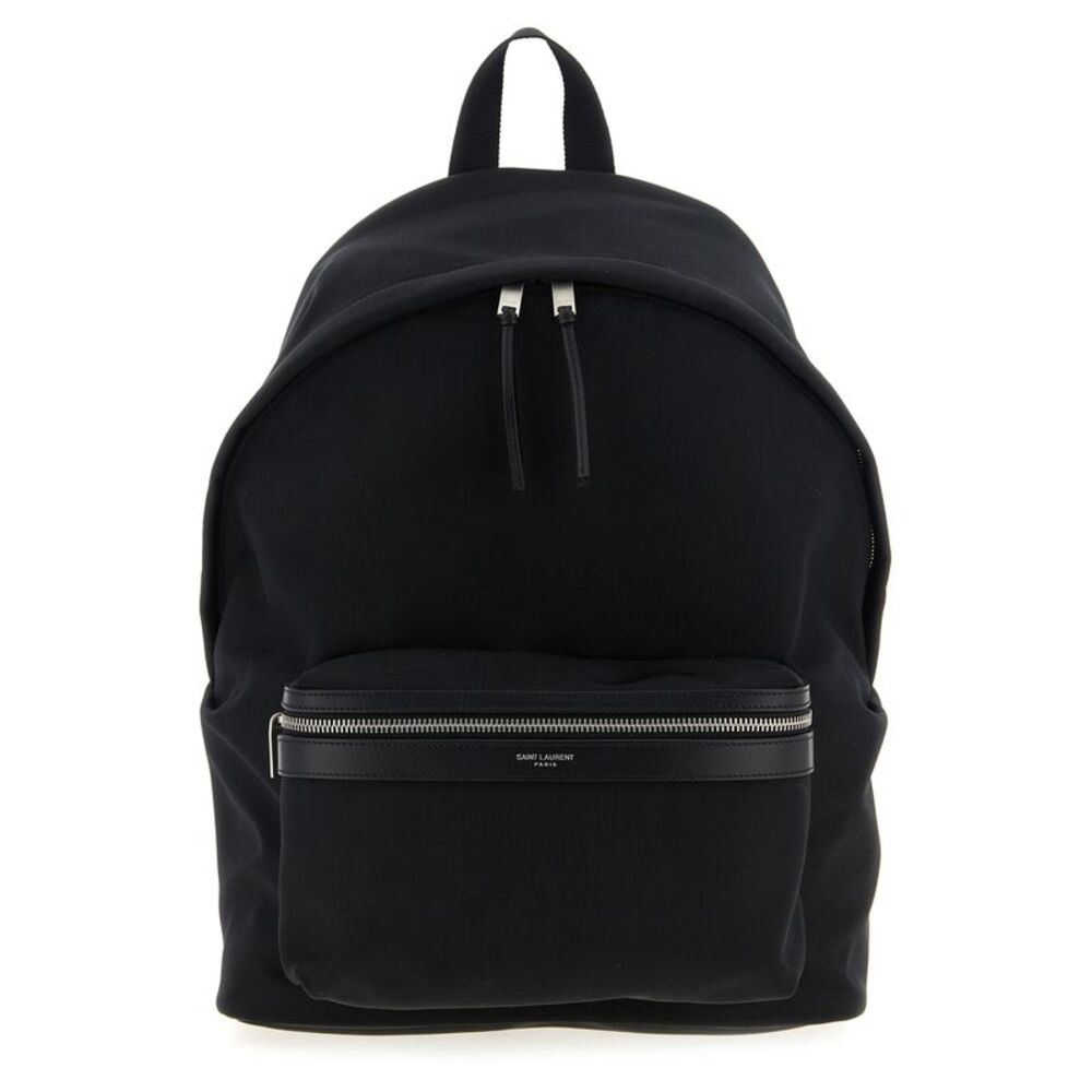 Saint Laurent Black Polyamide Men's Backpack